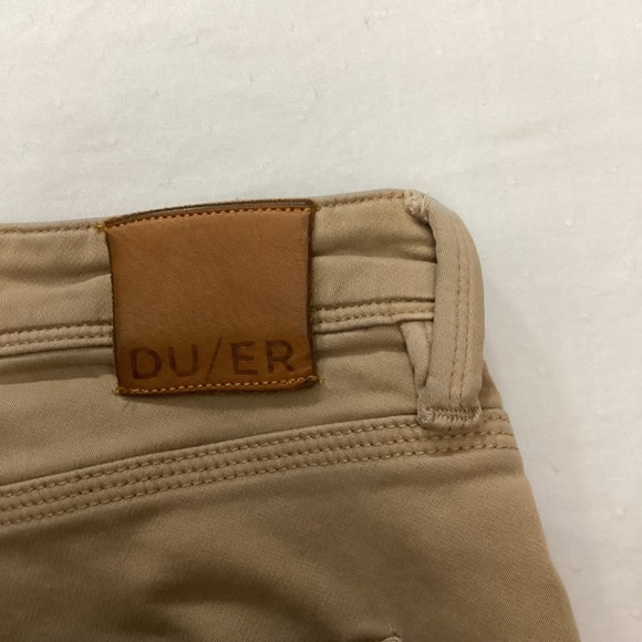 DUER DU/ER Men's 34x30 Brown Khaki N2X Relaxed Taper No Sweat Stretch Pants - Picture 10 of 13